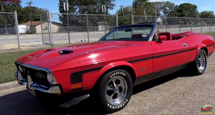 bright red 1971 ford mustang 302 automatic