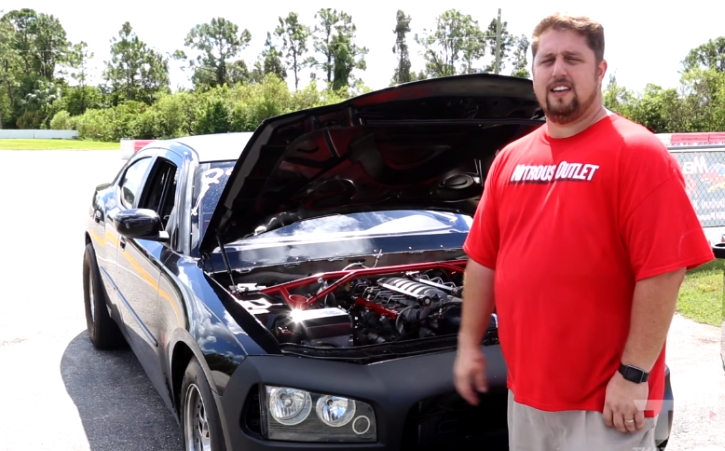 nitrous 2007 dodge charger 440 drag racing