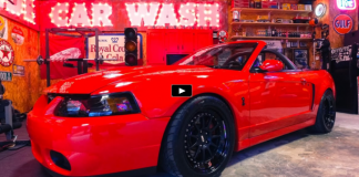 red convertible mustang cobra terminator