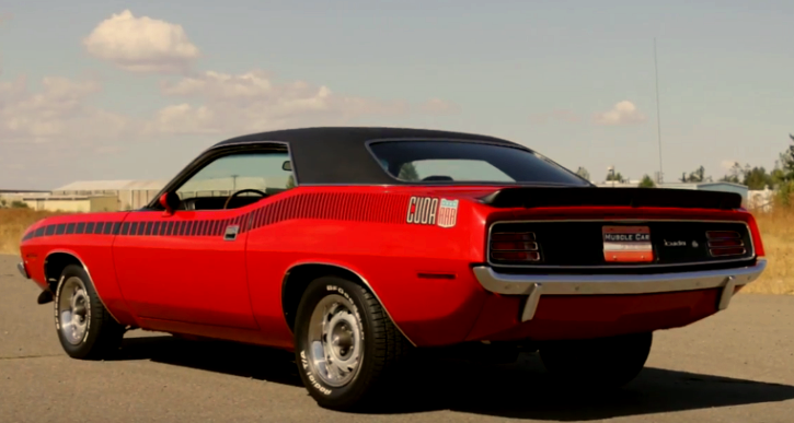 rally red plymouth aar cuda 340 six barrel