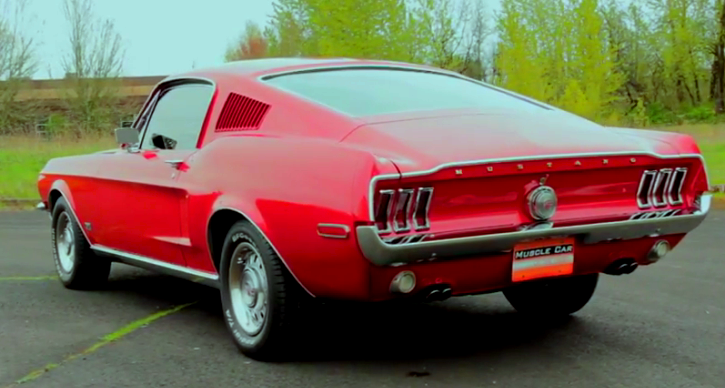 restored 1968 ford mustang fastback