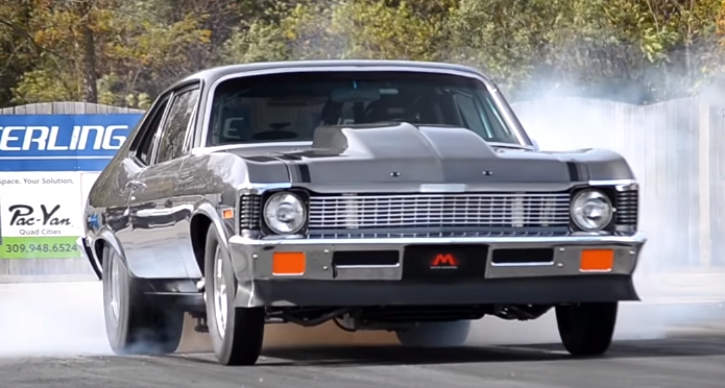 twin turbo chevy nova LT4 drag racing