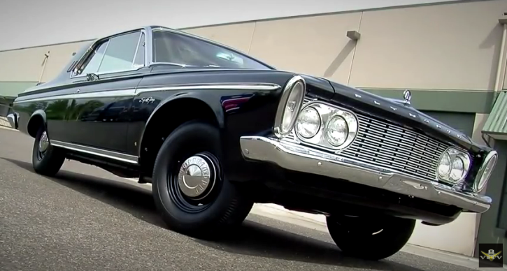 black 1963 plymouth sport fury drag racer