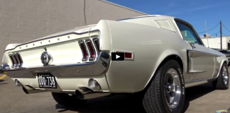 wimbledon white 1968 ford mustang
