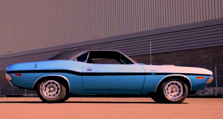 b5 blue 1970 dodge hemi challenger collector car