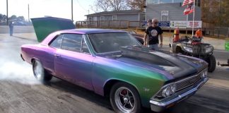 1966 chevrolet chevelle drag racing
