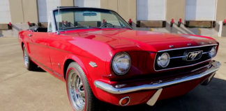 candy apple red 1966 mustang convertible