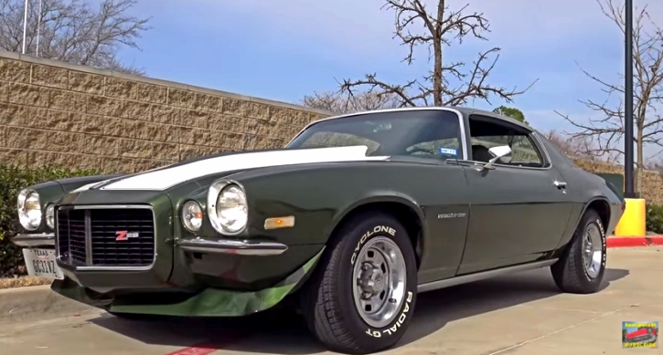 test driving 1970 chevrolet camaro rs