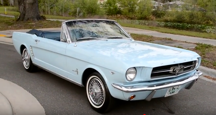 convertible 1964 1/2 ford mustang 260 v8