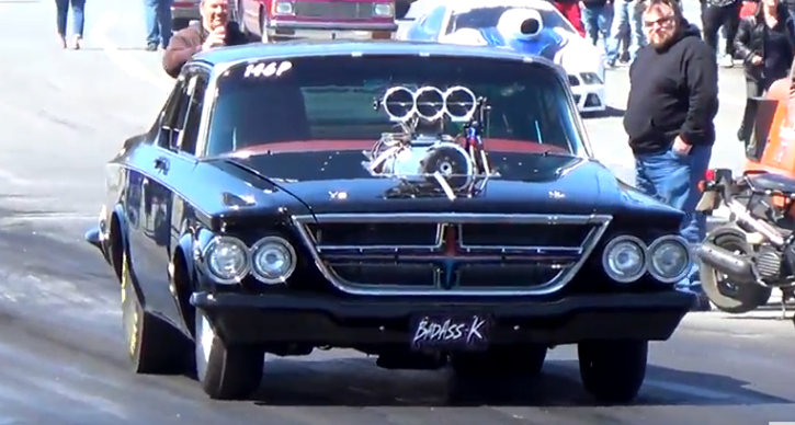 blown 1964 chrysler 300 wheelstand