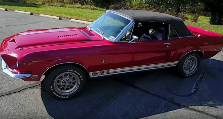 original 1968 shelby gt500kr convertible