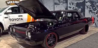 black 1967 dodge hemi dart hot rod