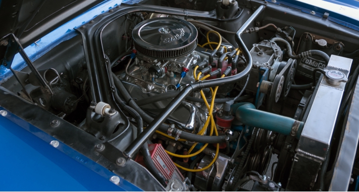 blue 1966 ford mustang coupe