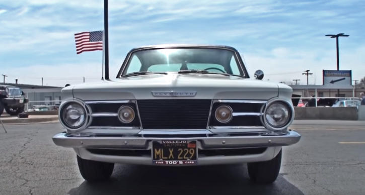 ivory white 1965 plymouth barracuda 273 commando