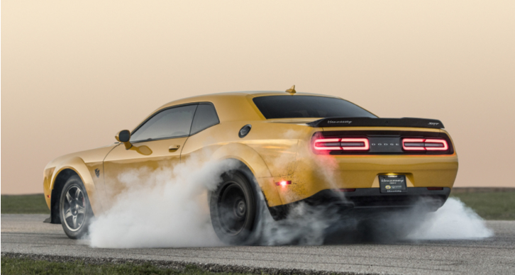 hennessey dodge demon quarter mile