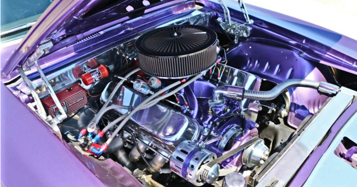 purple 1969 chevrolet camaro restomod