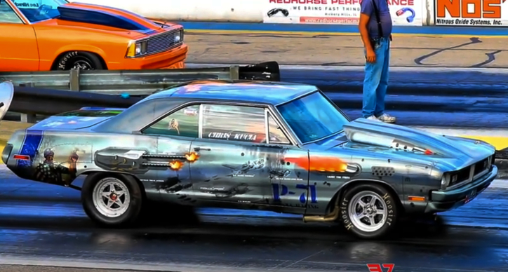 chris kucia drag racing the war pig mopar