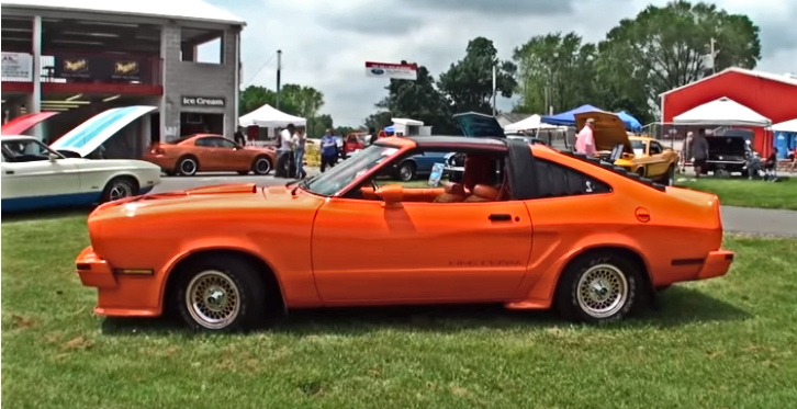 orange 1978 ford mustang 302 v8