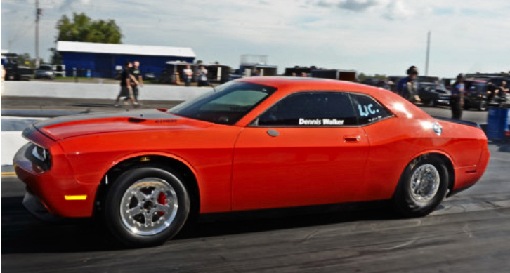 dennis walker dodge challenger srt8 drag racing