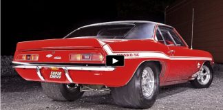 red 1969 chevy camaro big block build