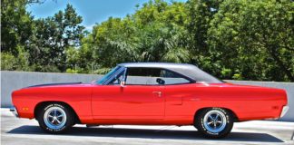 red 1970 plymouth road runner 440 automatic