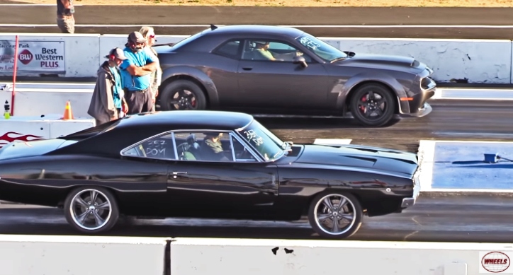 1968 dodge charger vs 2018 dodge demon