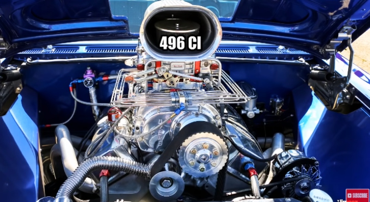 blown 1960 chevy biscayne drag racing