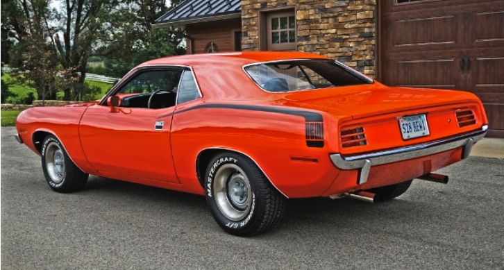 tor red 1970 plymouth cuda