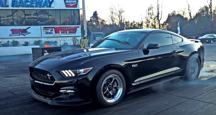 9 second full weight 2016 mustang