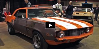 hugger orange 1969 camaro z28 barn find