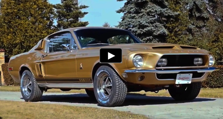 sunlit gold 1968 shelby gt500 mustang