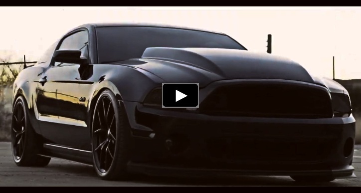 murdered out 2014 ford mustang video