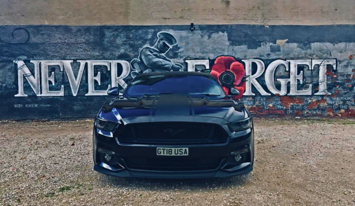 blacked out s550 mustang gt