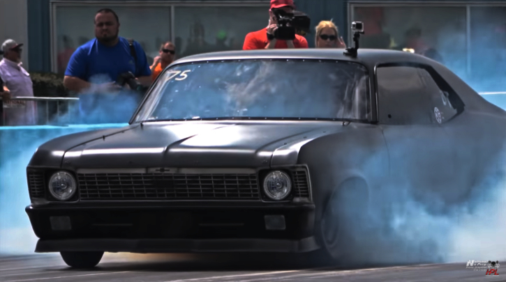 street outlaws chevy nova vs junkyard dog camaro