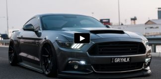 customized magnetic grey s550 mustang