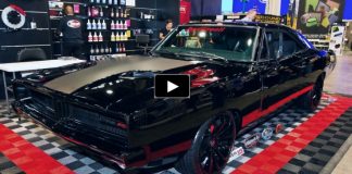 black 1969 dodge charger supercharged hellcat engine
