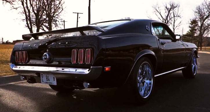 black 1969 ford mustang 302 v8