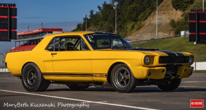 twin turbo yellow fever mustang drag racing