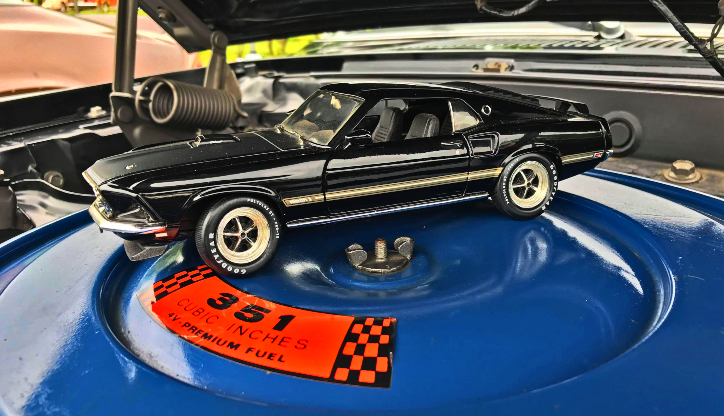 black 1969 ford mustang mach 1