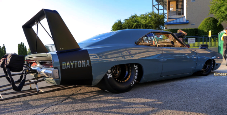 blown dodge charger daytona drag racing