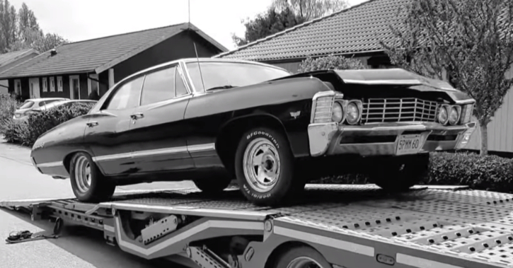 Black 4 Door 1967 Chevrolet Impala 350 V8 Project Car Hot Cars