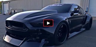 blacked out widebody s550 mustang