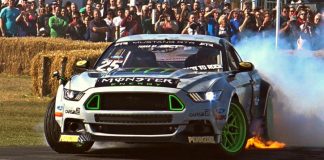vaughn gittin jr 2019 monster mustang in action