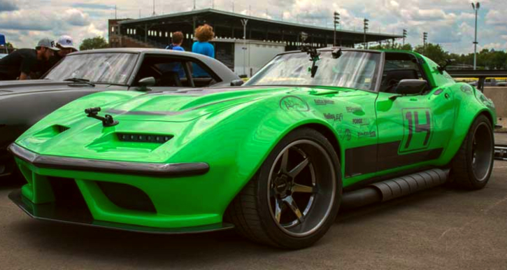 green mamba corvette autocross car