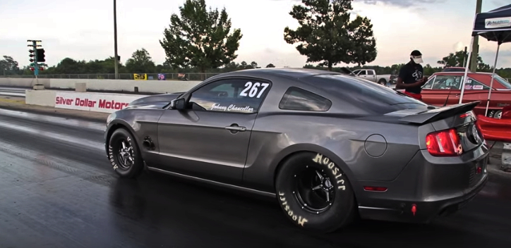 all motor ford mustang drag racing