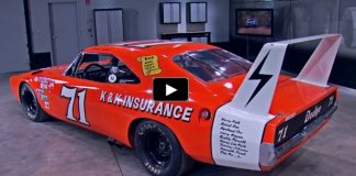 NASCAR raced 1969 dodge charger daytona