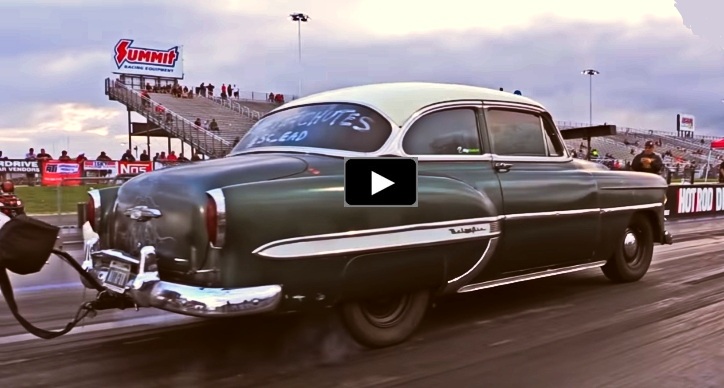 1953 chevy bel air runs 8 seconds