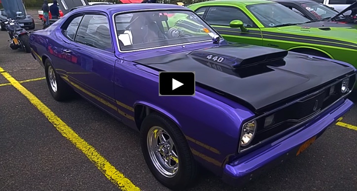 in violet 1971 plymouth duster
