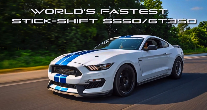 world's fastest stick shift ford mustang gt350 