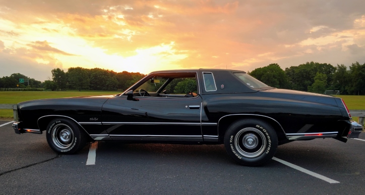 black 1976 chevrolet monte carlo